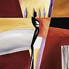 Alfred Gockel Flaming Hot I painting